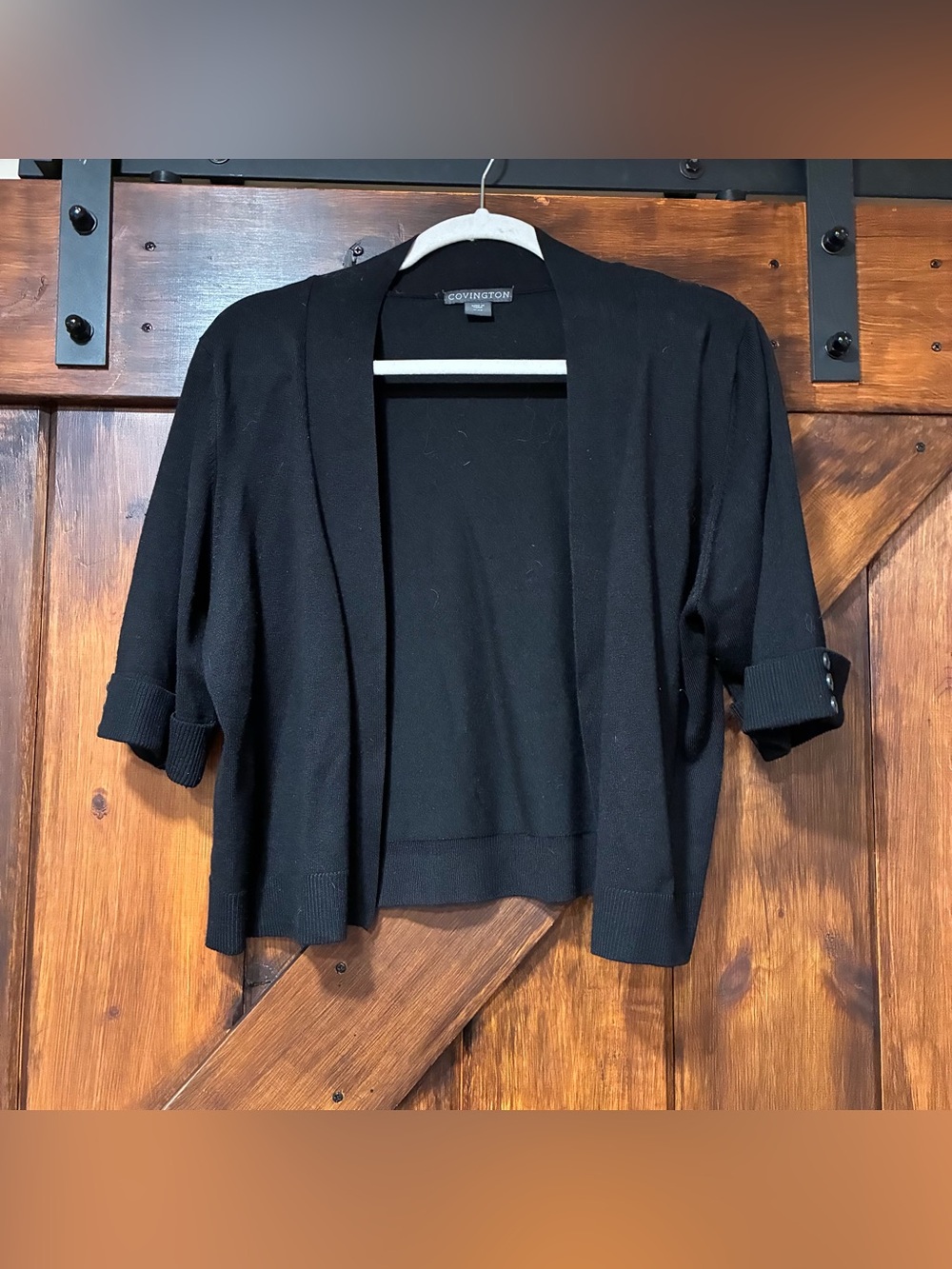 Covington black cardigan sweater
